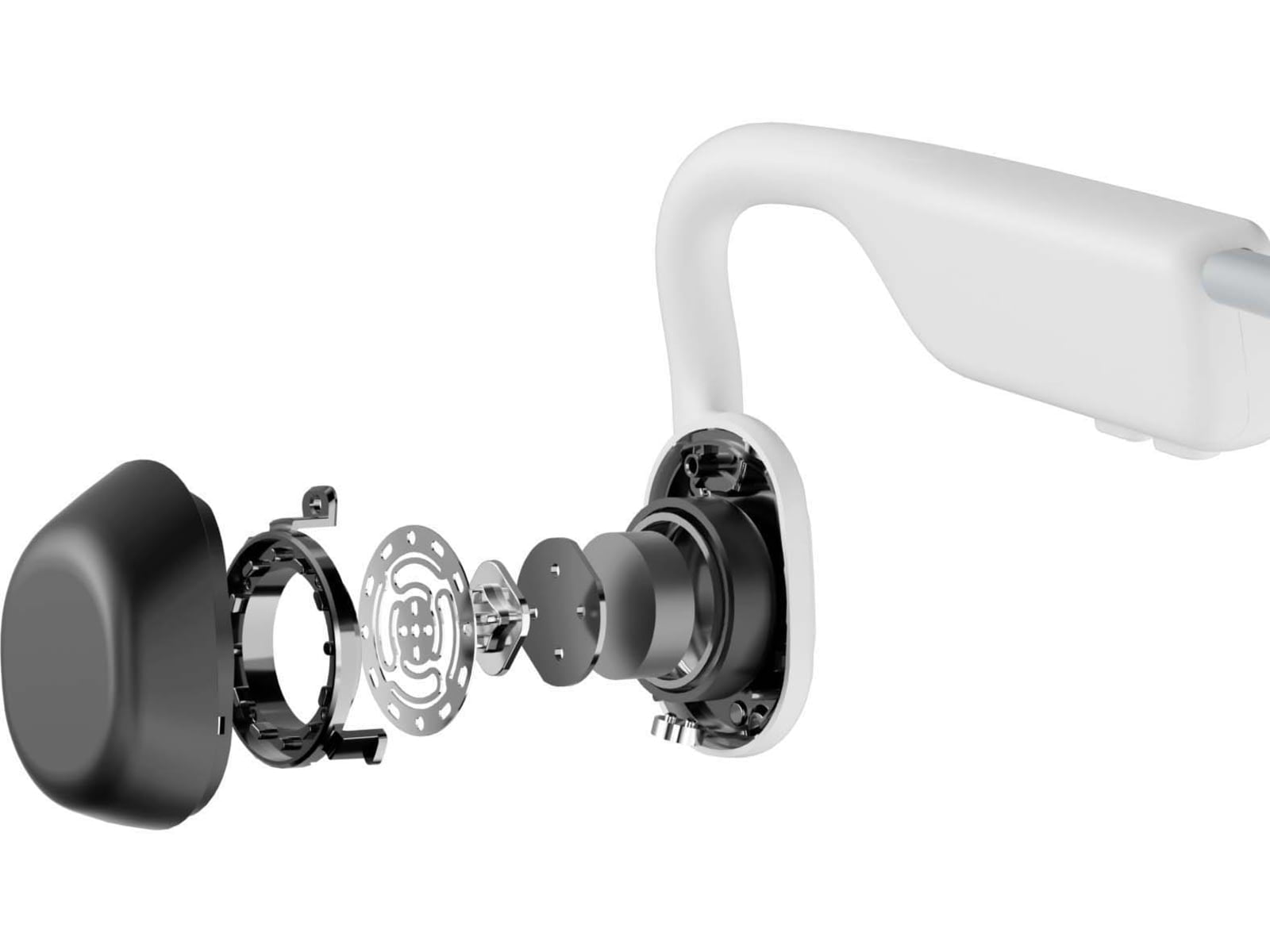 Shokz OpenMove Wireless Bluetooth Music Phone, Bone Shokz OpenMove Wireless Bluetooth Music Phone, Bone