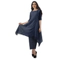 thumbnail image 1 of Moomaya Ensemble Kurti Kurta Pantalon pour Femmes Col Bateau Imprimé Robe 2 Pcs Tenue Ethnique, 1 of 6