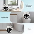 thumbnail image 3 of Dog Toilet Paper Holder Wall Mount Decorative Black Metal Animal Toilet Tissue Storage Rack Paper Roll Organizer Freestanding, 3 of 9