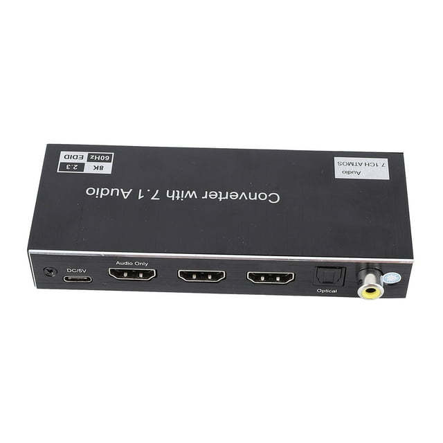 8K 60Hz 1x2 HD Multimedia Interface Splitter, 8K 60Hz 4K 120Hz 3D HD Display Interface Splitter, 40Gbps HD Multimedia Interface Splitter 1 in 2 Out for HDTV STB DVD Projector PC Game Machine