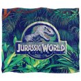thumbnail image 2 of Jurassic World Jurassic World Jungle Logo Officially Licensed Silky Touch Super Soft Throw Blanket 50' x 60', 2 of 6