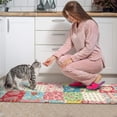 thumbnail image 3 of Pioneer Flower Floral Print Pattern Kitchen Rugs Sets Of 2, Anti Fatigue Non Slip Washable Floor Mats for Kitchen Sink Laundry, 17X30 Inch + 17X47 Inch, 3 of 6