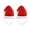 2 Pcs, variant on Koiauber Pet Santa Hat Red Fleece Santa Claus Hat Dog Cat Dress-up Costume for Puppy Kitten Small Cats Dogs