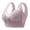 Pink, variant on Npasoilc Plus Size Lace Bra for Women Wirefree Embroidered Push Up Adjustable Straps Breathable Comfortable Daily Underwear