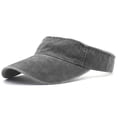 thumbnail image 2 of Unisex Running Sports Sun Visor Hat Solid Open Top Cap for Outdoor Activities and Daily Casual Wear Gray One Size, 2 of 7