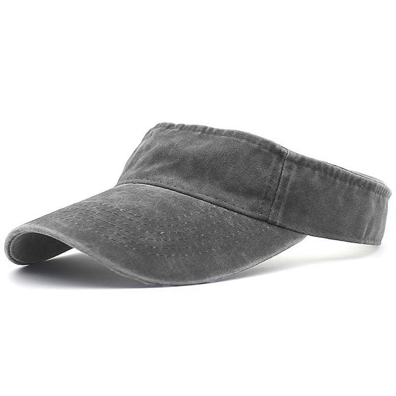 Unisex Athletic Visor - Stylish Sun Hat for Golf, Running, and Outdoor Activities Gray One Size