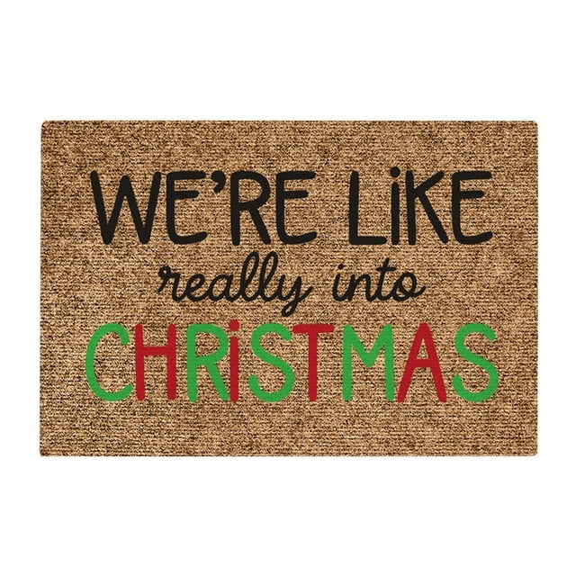 TIELUTT Christmas Doormat Front Door Decoration Christmas Decoration Ladder Throw Blanket Soft Small Rug Nautical Throw Blanket Large Knit Throw Blankets Decorative Throws for Couch