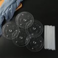 thumbnail image 3 of Juego de soportes múltiples con 5 espaciadores con 15 tacos de plástico blanco transparente para Diamete 6.30 pulgadas, 3 of 9
