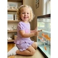 thumbnail image 6 of BemeyourBBs Toddler Baby Girl Summer Clothes Beach Holiday Starfish Outfit Conch Seashell Embroidered Short Sleeve T Shirt Tops and Plaid Shorts 2 Pcs Set, 6 of 9