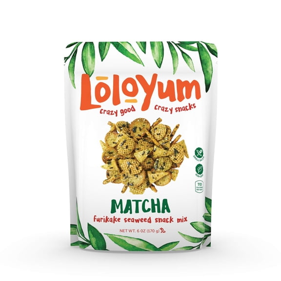 Loloyum Matcha Furikake Snack Mix 6 oz (Pack Of 12)
