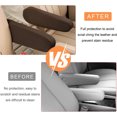 thumbnail image 6 of NOGIS 2 PCS Car Front Seat Armrest Covers, Elastic Fabric Auto Seat Armrest Protectors, Universal Seat Arm Rest Cover Replacement, Vehicle Interior Decor Accessories (Brown), 6 of 7