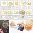 thumbnail image 2 of ✪ Pyramid Epoxy Resin Crafts Orgonite Stickers Effect Simulation Copper Orgonite, 2 of 9