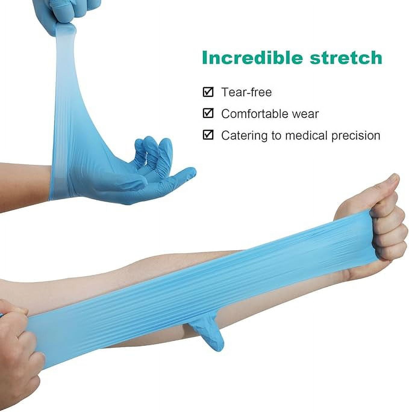 Nitrile Gloves Powder-Free Disposable Gloves, 1000 Count – Small, Blue