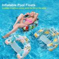 thumbnail image 5 of 【2 Pack】 Adult Inflatable Pool Floats Chair, Water Leisure Inflatable Floating Chair,Drink Holder, Ergonomic Headrest,Pool Floaties for Adults Swimming Pool Party, Summer Water Fun, 5 of 5