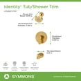 thumbnail image 7 of Symmons 679215Trm Identity Hydromersion Tub And Shower Trim Package - Chrome, 7 of 7