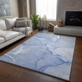 thumbnail image 6 of Addison Rugs Mayfield Washable Transitional Watercolors Blue Rectangle Rug, 3' x 5', 6 of 6
