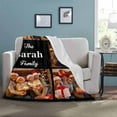thumbnail image 5 of Custom Blanket with Photos Text Customized Blanket Personalized Flannel Throw Blankets for Adult Kid Birthday Christmas Halloween Fathers Mothers Valentines Day Gift 40x30inch, 5 of 6
