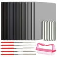 thumbnail image 1 of 23 Pcs Resin Casting Tools Set, Epoxy Resin Polishing Kit, 12 Sand Papers, 5 Polishing Blocks, 5 Shapes Files, 1 Brush, 1 of 7