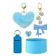 thumbnail image 1 of Colgante Bola De Pelo, Juego De Tazas De Silicona, Lazo, Pajita, Pareja De Peluches, Llavero Con Forma De Corazón., 1 of 4
