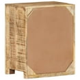 thumbnail image 3 of vidaXL Bedside Cabinet 15.7"x11.8"x19.7" Rough Mango Wood, 3 of 11