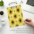 thumbnail image 4 of FMSHPON BeesSunflowers Checkered Clipboard Hardboard Wood Nursing Clip Board and Pull for Standard A4 Letter 13x9 inches, 4 of 7