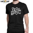 thumbnail image 2 of Camisetas para hombre, pareja, banda musical Sonic Youth, humor, camisetas de algodón, camiseta de manga corta, cuello redondo, ropa, regalo, 2 of 5