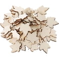thumbnail image 1 of Mini manualidades de madera de hoja de arce, recortes de madera en forma de hoja de arce, adornos de madera sin terminar, 100 Uds., 1 of 5