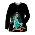 thumbnail image 4 of Women‘s Nurse Uniform Long Sleeve Printing Disney Princess Jasmine Pattern Nursing Uniform Shirt Jacket Doctor Work Medical Dres, 4 of 7