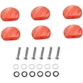 thumbnail image 4 of 6 Pcs Acoustic Guitar Tuning Pegs Tuners Locking Guitar Tuning Keys Replacement Set Gc805 Size 22.5mm for Red Size 3, 4 of 5