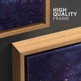 thumbnail image 4 of wall26 Framed Canvas Print Wall Art Set Planets in Spiral Purple Solar System Astronomy &amp; Space Skyline Digital Art Realism Rustic Colorful for Living Room, Bedroom, Office - 24"x36"x3, 4 of 5