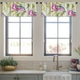 thumbnail image 4 of LALILO Kitchen Curtain Valance Watercolor Cactus Cactus Rod Pocket Window Curtain 52"x 18" Set of 2, 4 of 7