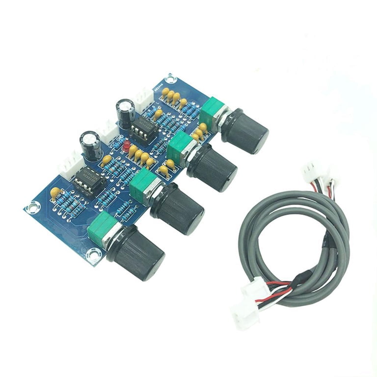 NE5532 Voorversterkermodule – Volume- & Toonregeling – HIFI OP-AMP – Tweekanaals – AC 12-18V – Lage Ruis & Hoge Geluidskwaliteit