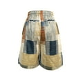 thumbnail image 2 of Men's Casual Shorts Linen Elastic Waist Drawstring Shorts for Men with Pickets Multicolor XL, 2 of 5