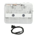thumbnail image 2 of Reproductor de casete de radio FM Estilo clásico Reproductor de cinta portátil multifunción Bluetooth 5.0 Transparente, 2 of 5