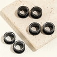 thumbnail image 2 of Expansor De Túnel De Acero Con Líneas Piercings Para Oreja, 2 of 7