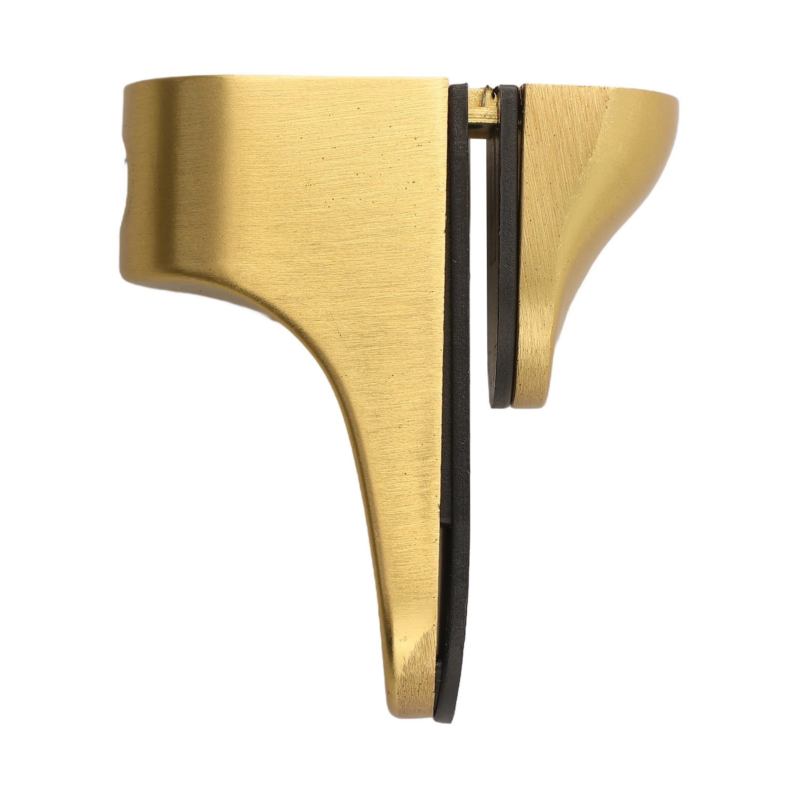 4PCS Glass Shelf Support Adjustable Glass Shelf Bracket Polished Chrome Wall -gold