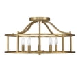 thumbnail image 3 of Stockton 5-Light Ceiling Light in Warm Brass, 3 of 5