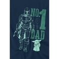thumbnail image 4 of Star Wars: The Mandalorian T-Shirt Mando pour Hommes No. 1 Papa, 4 of 4