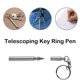 thumbnail image 2 of LLavero de bolígrafo de punta de bola, Mini llavero de Metal multifuncional, llavero de bolígrafo telescópico de acero inoxidable, herramienta de bolígrafo telescópico, 2 of 4