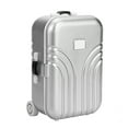 thumbnail image 2 of Baby Suitcase Toy Cute Plastic Rolling Suitcase Mini Luggage Box (Silver), 2 of 11