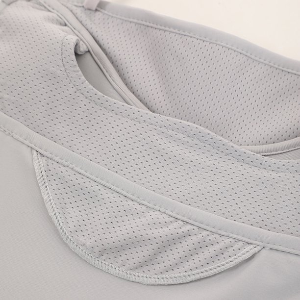 Cara Bufanda Máscara facial Unisex Máscara deportiva suave Bufanda Seda de hielo para golf al aire libre (gris claro) Hugtrwg Para Estrenar