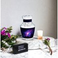 thumbnail image 6 of JAGASY Purple Galaxy Urns for Human Ashes - Keepsake Urn for Ashes Adult Male & Female - Funeral Mini Urn for Mom - Memorial Tiny Cremation Urns for Dad - ( 3 Inch ), 6 of 7