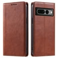 thumbnail image 2 of Nalacover for Google Pixel 7 Pro Wallet Case, Vintage PU Leather Book Folding Folio Case with Credit Card Slots Hidden Magnetic Closure Flip Kickstand Shockproof Slim Phone Case,Brown, 2 of 8