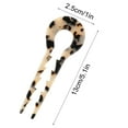 thumbnail image 3 of Momihoom French Hair Pins Tortoise Shell French Hair Forks U Shaped French Pins Prong Hair Sticks Acetate Chignon Pin for Women Hairstyle Accessories, 3 of 4