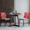 thumbnail image 4 of TSOVTHRID Candy Cane Red Print Kitchen Chair Back Cover Chairs Slipcovers Removable Chair Cover Soft Dining Chairs Protector for Dining Room Wedding Party Christmas Decor, Set of 2, 4 of 7
