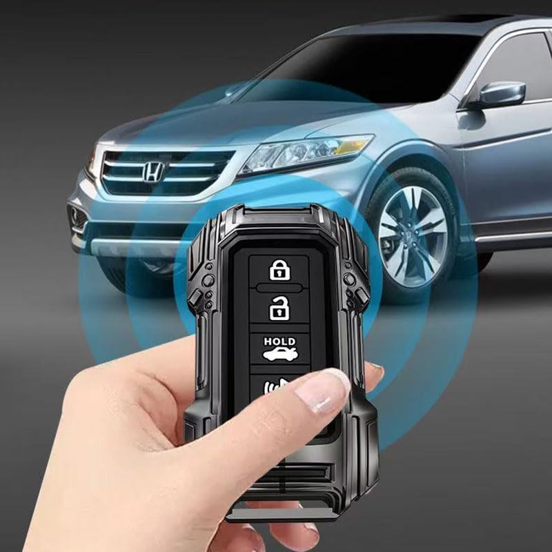 Car Key Fob Cover for Toyota Venza 2020-2024, Heavy Duty Hard Case, Scratch-Resistant Protective Shell with Keychain, Compatible Keyless Entry Remote Vehicle Accessories,C-Black