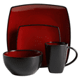 thumbnail image 2 of Vajilla Gibson Roja para 6 Personas 24 pz Cuadrada, 2 of 3