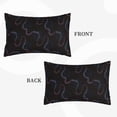 thumbnail image 4 of YFYANG Super Soft Rectangular Plush Cushion Cover (Without Pillow Insert), Abstract Mystery Waves Comfort and Non-Pilling Hidden Zip Bedroom Sofa Pillowcases, 14"x20", 4 of 9