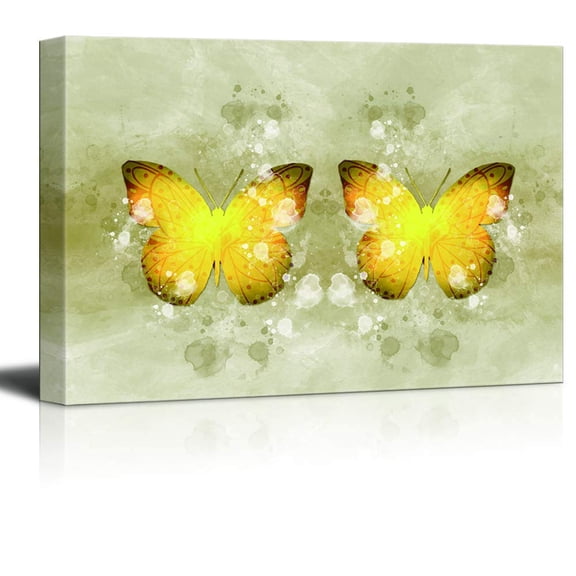 wall26 Canvas Wall Art Gorgeous Colorful Butterfly Pictures Home Wall Decorations for Bedroom Living Room Paintings Canvas Prints Framed - 12x18 inches