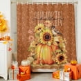 thumbnail image 4 of Hello Pumpkin Shower Curtains for Bathroom, Thanksgiving Sunflowers with Bird Waterproof Fabric Shower Curtain for Bathroom Bathtub Decoration, Machine Washable, 54x"78", 4 of 9